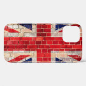 Britische Flagge auf einer Backsteinwand Case-Mate iPhone Hülle (Rückseite (Horizontal))