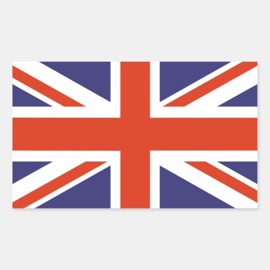 Britische Flagge-Aufkleber Rechteckiger Aufkleber (Vorderseite)