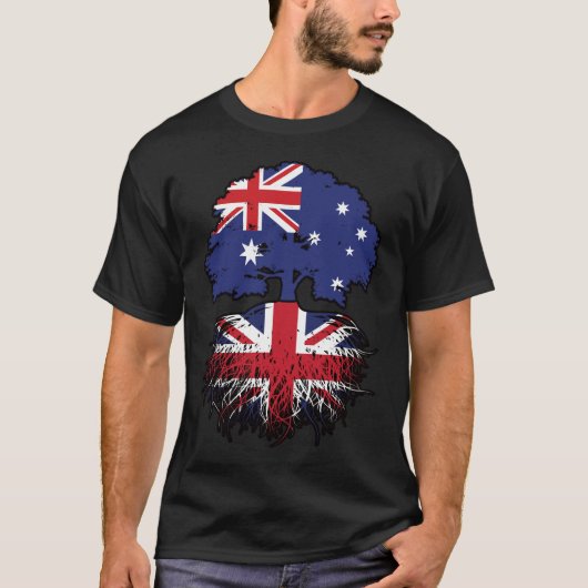 Britische Flagge Australiens Treots T-Shirt (Vorderseite)