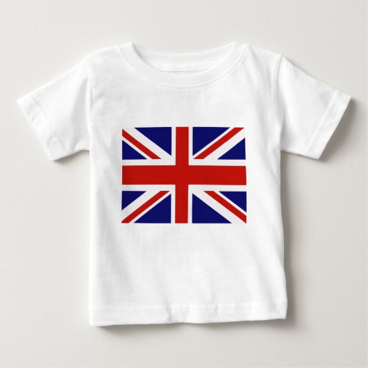 Britische Flagge Baby T-shirt (Vorderseite)