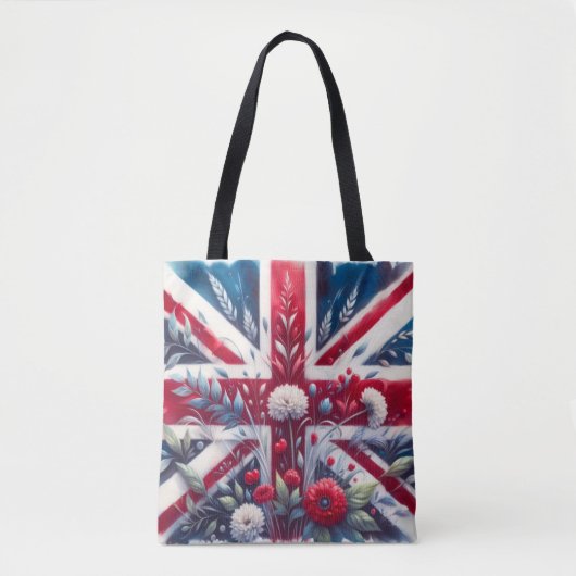 Britische Flagge Baumwoll-Tasche Tasche (Vorderseite)