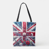 Britische Flagge Baumwoll-Tasche Tasche (Rückseite)