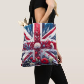 Britische Flagge Baumwoll-Tasche Tasche (Von Nahem)