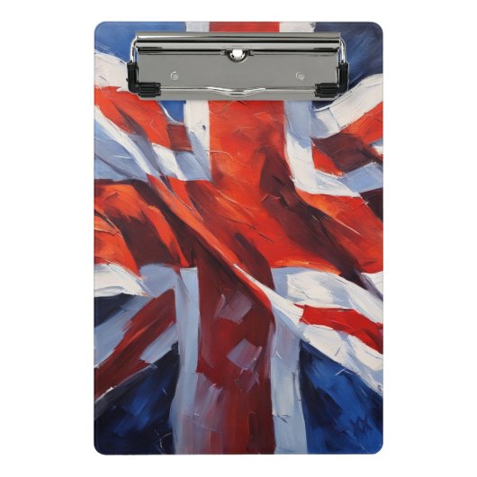 Britische Flagge - beeindruckendes Gemälde Mini Klemmbrett (Vorderseite)