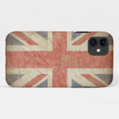 Britische Flagge beunruhigt Case-Mate iPhone Hülle (Rückseite (Horizontal))