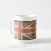 Britische Flagge beunruhigt Kaffeetasse (Vorderseite Links)