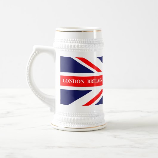 Britische Flagge Bierglas (Links)
