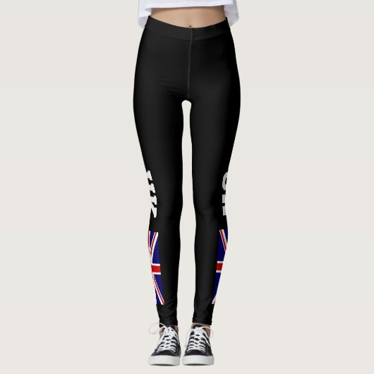 Britische Flagge - Britische Flagge - Sondersport Leggings (Vorderseite)