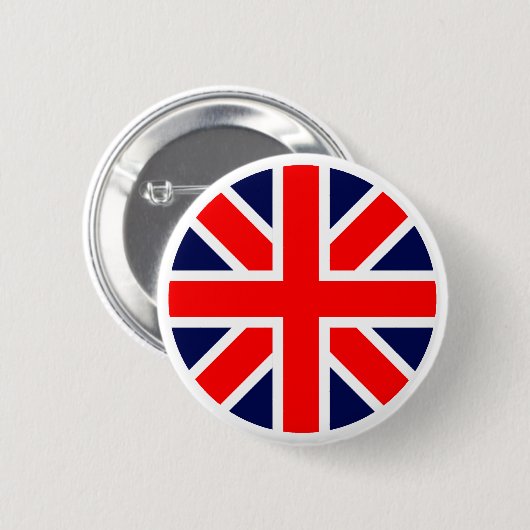 britische Flagge. Button (Vorne & Hinten)