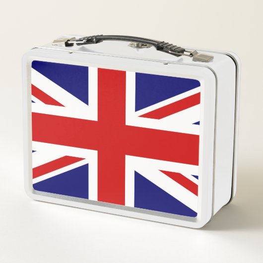 Britische Flagge der Gewerkschafts-Jack Metall Brotdose (Rückseite)