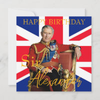 Britische Flagge des Easy Individuelle Name King C