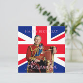 Britische Flagge des Easy Individuelle Name King C Karte (Stehend Vorderseite)