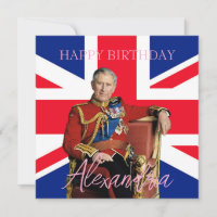 Britische Flagge des Easy Individuelle Name King C