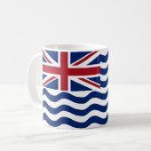 Britische Flagge des Indischen Ozeans Kaffeetasse (Vorderseite Links)