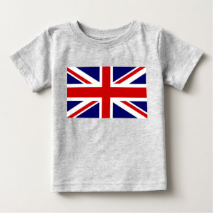 Britische Flagge Design der Gewerkschaft Jack Baby T-shirt