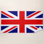 Britische Flagge - Die Flagge der Union Strandtuch (Vorderseite)