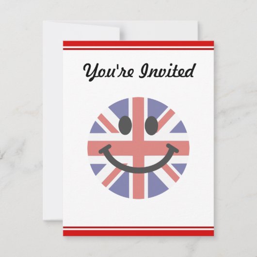 Britische Flagge Einladung (Vorderseite)