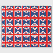 BRITISCHE Flagge England Geschenkpapier (Flach)