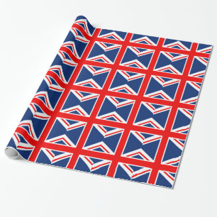BRITISCHE Flagge England Geschenkpapier