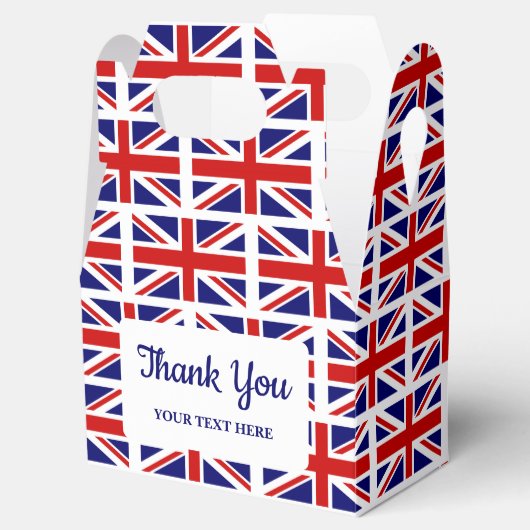 Britische Flagge Englischer Stolz Box Geschenkschachtel (Geöffnet)