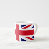 Britische Flagge Espressotasse (Vorderseite Rechts)