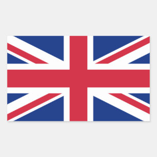 Britische Flagge, Flagge des Vereinigten Königreic Rechteckiger Aufkleber