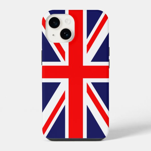 Britische Flagge/Flagge iPhone Hülle (Rückseite)