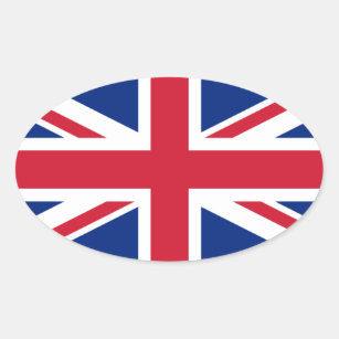 Britische Flagge, Flagge Nordirlands Ovaler Aufkleber