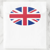 Britische Flagge, Flagge Nordirlands Ovaler Aufkleber (Tasche)