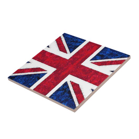 BRITISCHE FLAGGE Fliese (Seite)