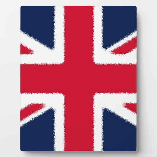 Britische Flagge Fotoplatte (Vorderseite)