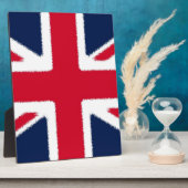 Britische Flagge Fotoplatte (Seite)