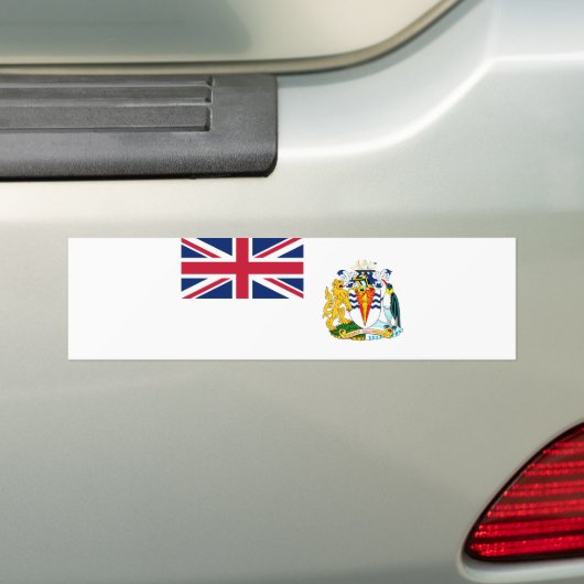 Britische Flagge für das Antarktis-Gebiet Autoaufkleber (Auf Auto)