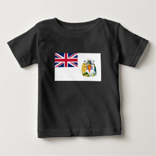 Britische Flagge für das Antarktis-Gebiet Baby T-shirt