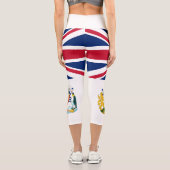 Britische Flagge für das Antarktis-Gebiet Capri Leggings (Rückseite)