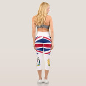 Britische Flagge für das Antarktis-Gebiet Capri Leggings (Rückseite)