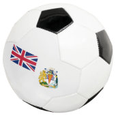 Britische Flagge für das Antarktis-Gebiet Fußball (Dreiviertel)