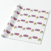 Britische Flagge für das Antarktis-Gebiet Geschenkpapier (Ungerollt)