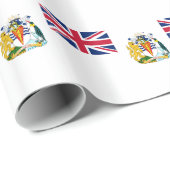 Britische Flagge für das Antarktis-Gebiet Geschenkpapier (Rolleneckpunkt)
