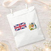 Britische Flagge für das Antarktis-Gebiet Geschenktütchen (Ausgeschnitten)