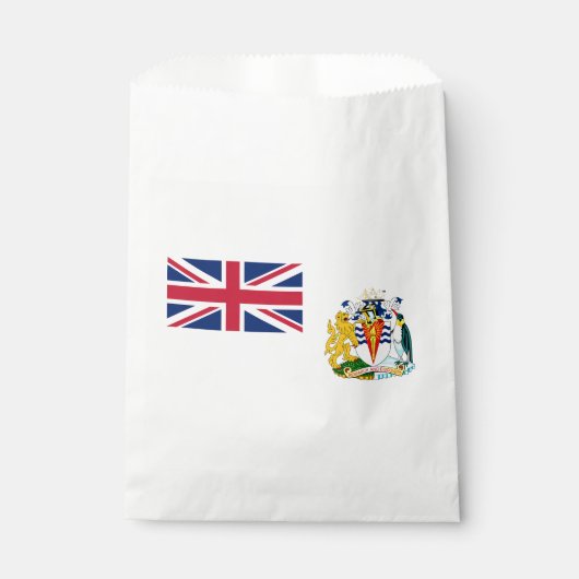 Britische Flagge für das Antarktis-Gebiet Geschenktütchen (Vorderseite)