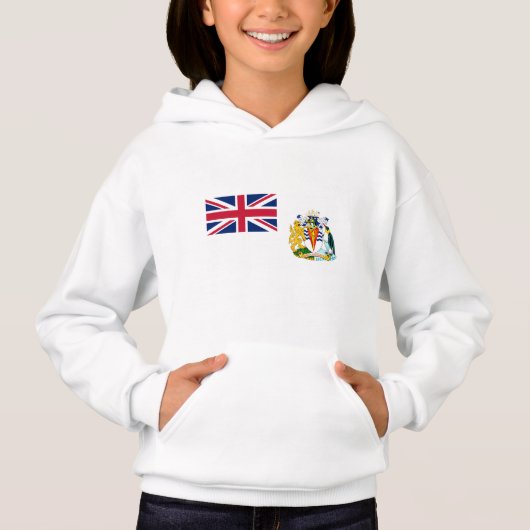 Britische Flagge für das Antarktis-Gebiet Hoodie (Vorderseite)