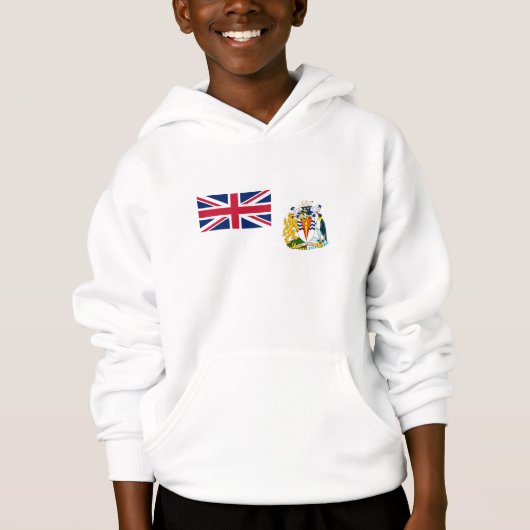 Britische Flagge für das Antarktis-Gebiet Hoodie (Vorderseite)