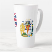 Britische Flagge für das Antarktis-Gebiet Milchtasse (Rechte Ecke)