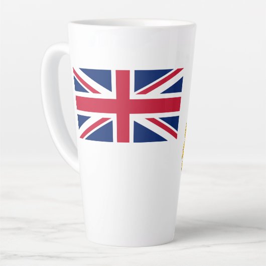 Britische Flagge für das Antarktis-Gebiet Milchtasse (Linke Ecke)