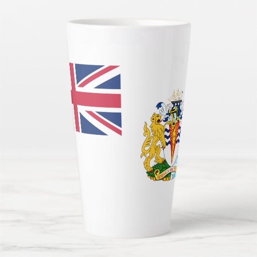 Britische Flagge für das Antarktis-Gebiet Milchtasse (Vorderseite)