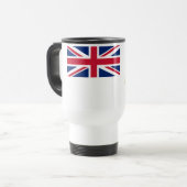 Britische Flagge für das Antarktis-Gebiet Reisebecher (Vorderseite Links)