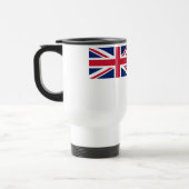 Britische Flagge für das Antarktis-Gebiet Reisebecher (Links)