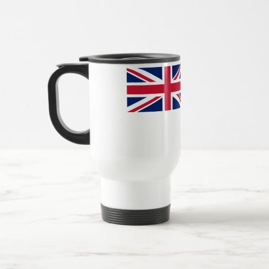 Britische Flagge für das Antarktis-Gebiet Reisebecher (Links)