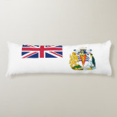 Britische Flagge für das Antarktis-Gebiet Seitenschläferkissen (Vorderseite)